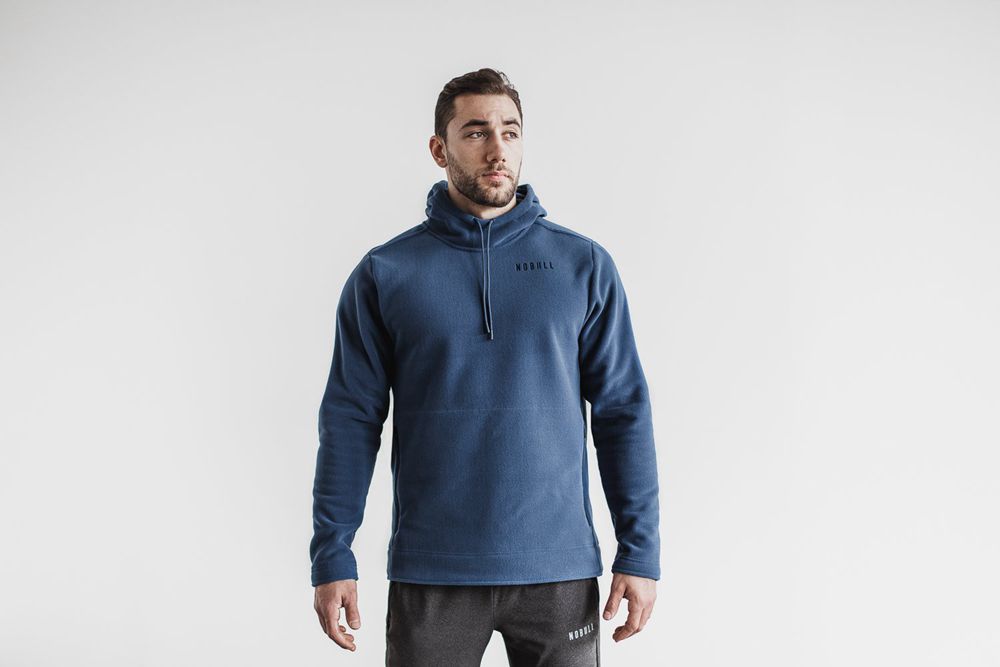 NOBULL Majica S Kapuljačom Muške - Nobull Arctic Pullover Plave (014682-KSL)